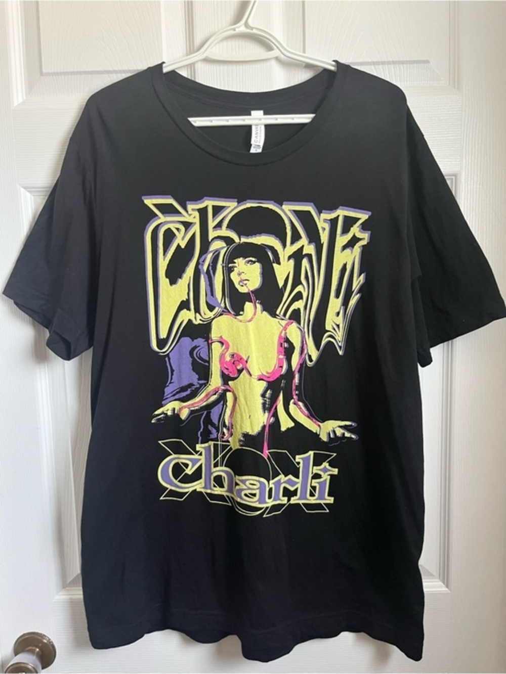 NWOT Charli XCX T-Shirt Tee 2019 World Tour Canvas Next Level XL 2XL Women Y2K